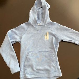 Johnny-O heathered blue hoodie size 4